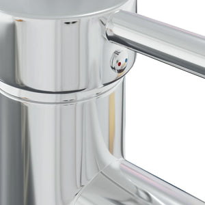 Inbyggt handfat med blandare 101x39x18 cm keramik vit