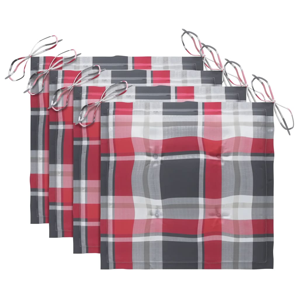 Trädgårdsstolar med dynor 3 st massivt akaciaträ