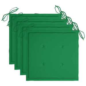 Trädgårdsstolar 3 st med dynor massivt akaciaträ