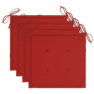 Trädgårdsstolar 3 st med dynor massivt akaciaträ