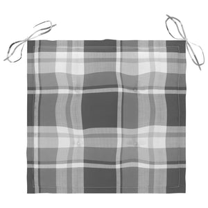 Trädgårdsstolar 3 st med dynor massivt akaciaträ