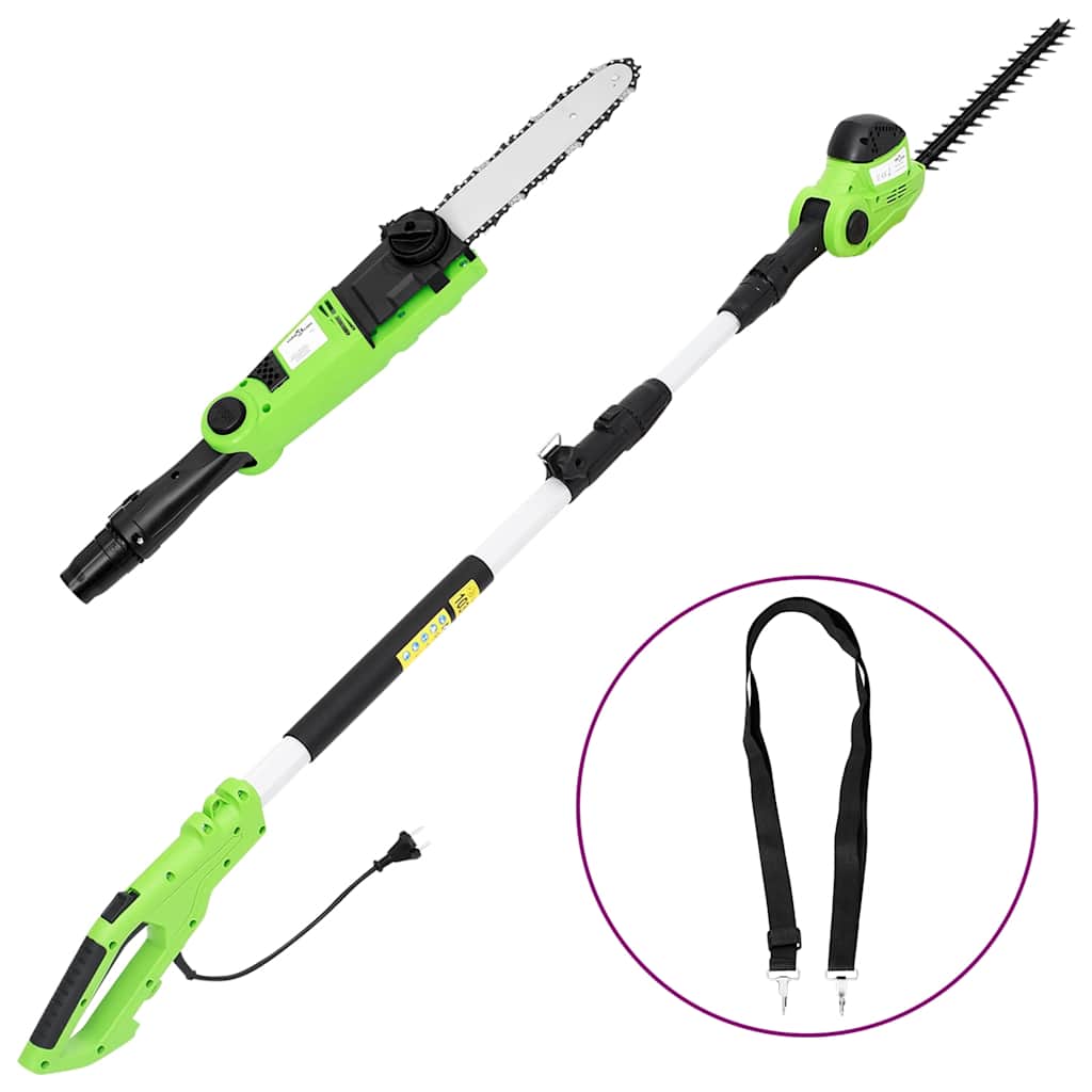 2-i-1 Teleskopisk stångsåg/häcktrimmer 25/41 cm 710/550W
