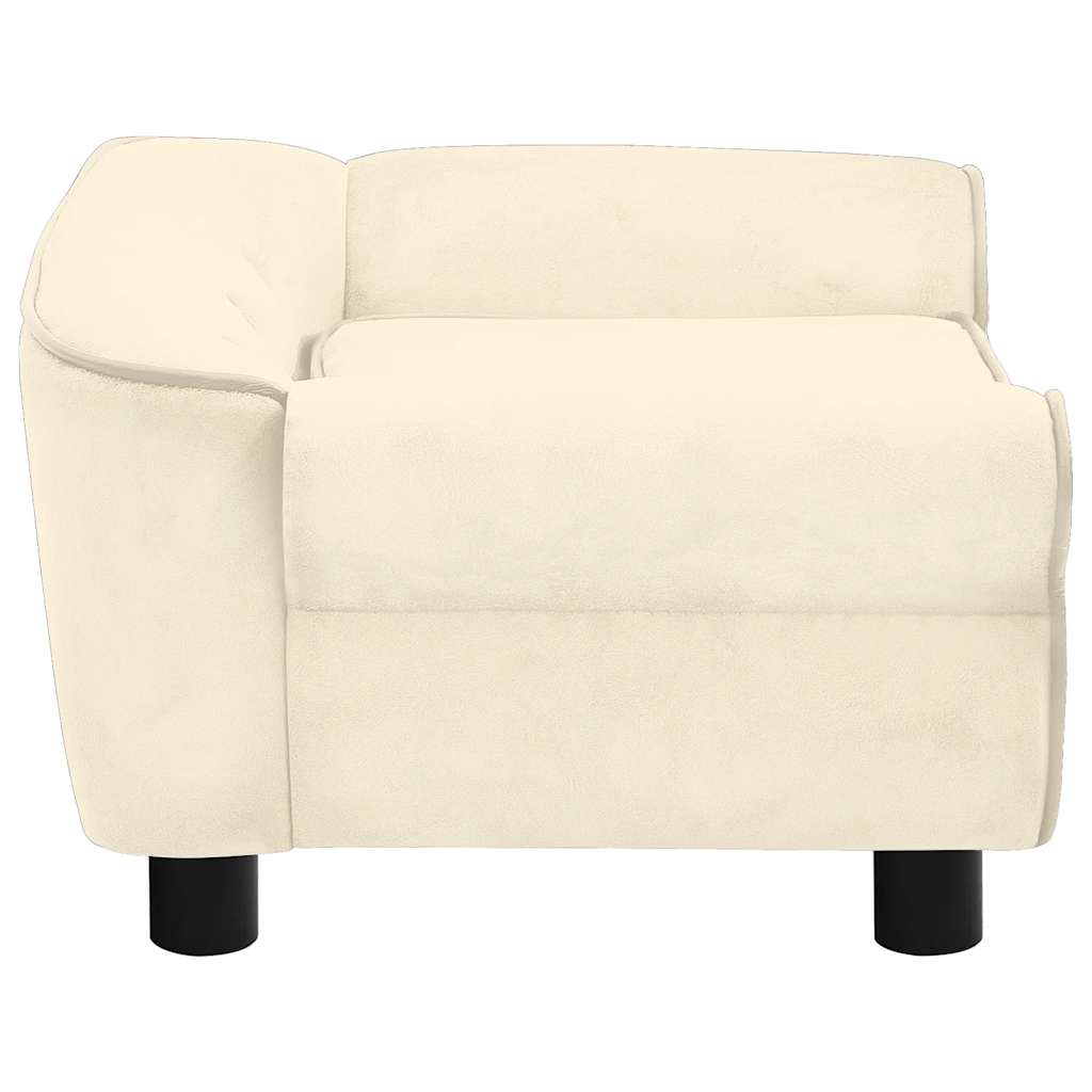 Hundsoffa naturvit 72x45x30 cm plysch