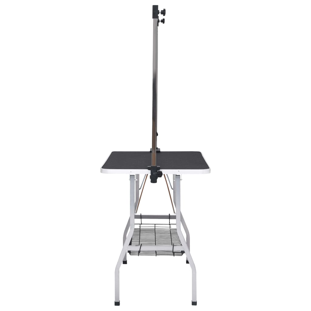 Trimbord för hundar med 2 koppel och korg