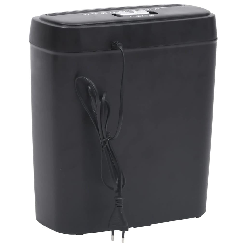 Dokumentförstörare 6 ark svart