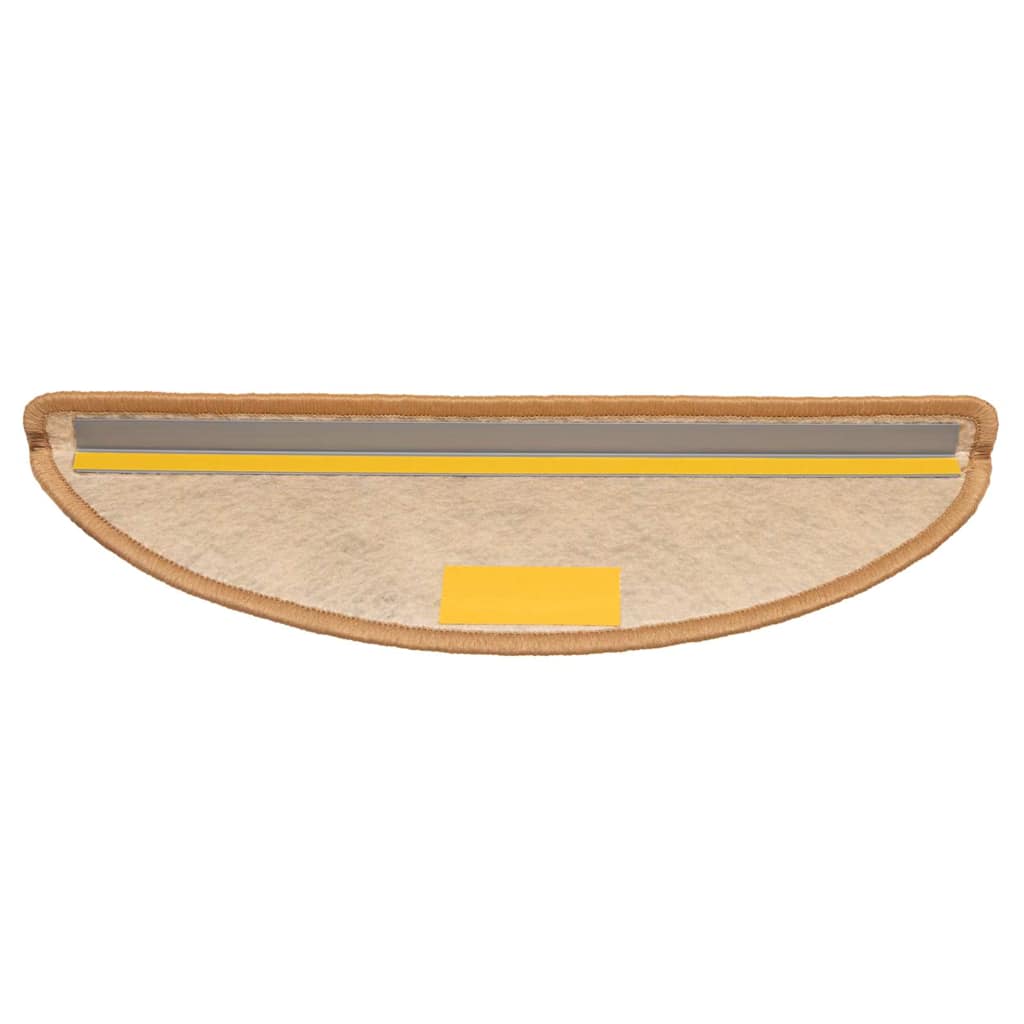 Trappstegsmattor självhäftande sisal 15 st 56x17x3 cm sisal