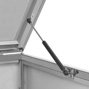 Skjul till ett sopkärl 69x77,5x112,5 cm rostfritt stål