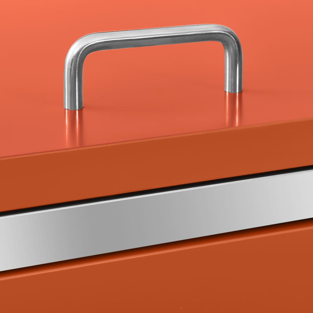 Skjul till två sopkärl 138x77,5x112,5 cm rostfritt stål