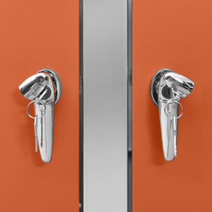 Skjul till tre sopkärl 207x77,5x112,5 cm rostfritt stål