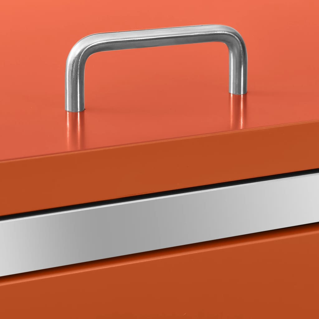 Skjul till fyra sopkärl 276,5x77,5x112,5 cm rostfritt stål