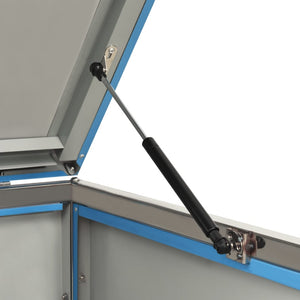 Skjul till ett sopkärl 69x77,5x112,5 cm rostfritt stål