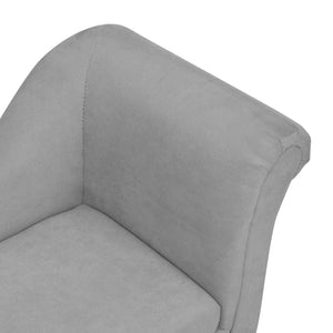 Hundsoffa med kudde grå 83x44x44 cm plysch
