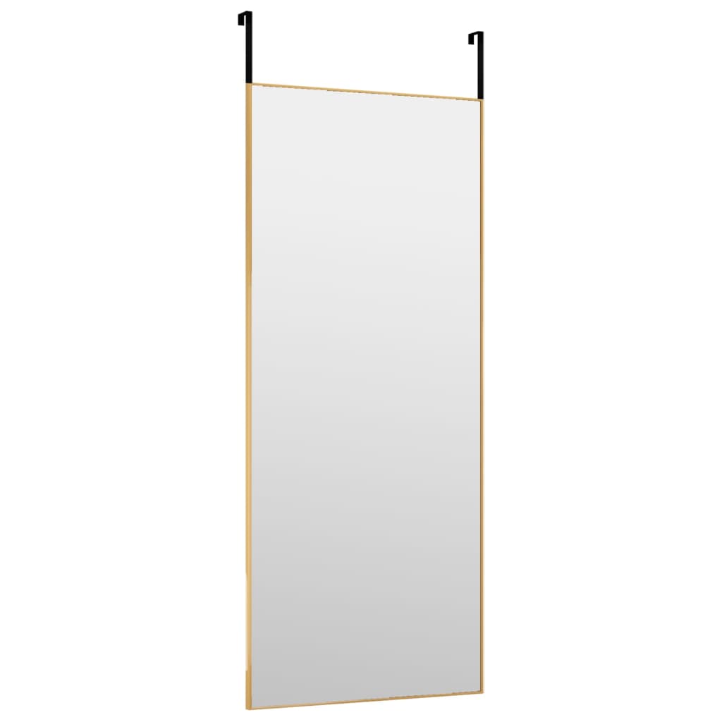 Dörrspegel guld 40x100 cm glas och aluminium