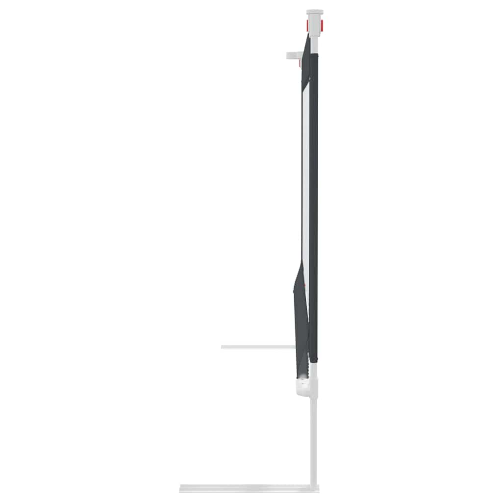 Sängskena för barn mörkgrå 100x25 cm tyg