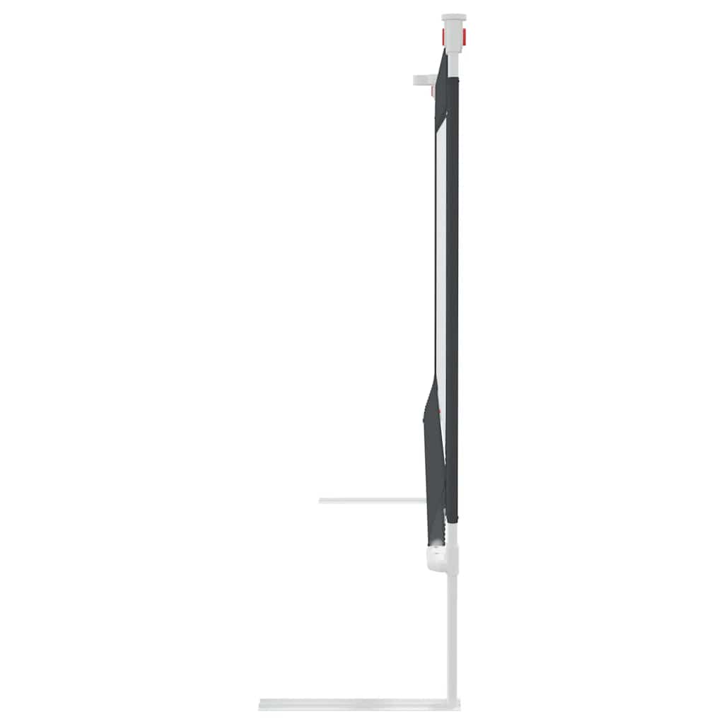 Sängskena för barn mörkgrå 160x25 cm tyg