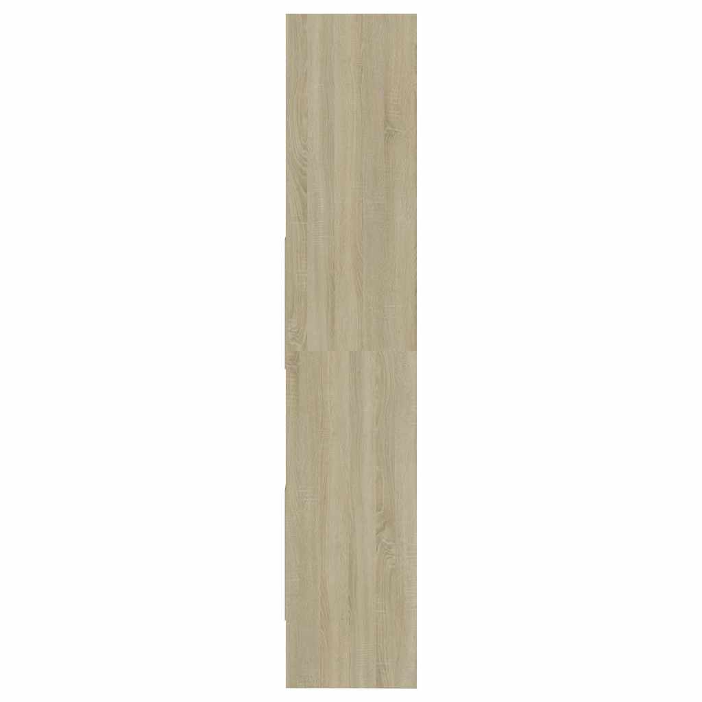 Bokhylla sonoma-ek 60x35x180 cm konstruerat trä