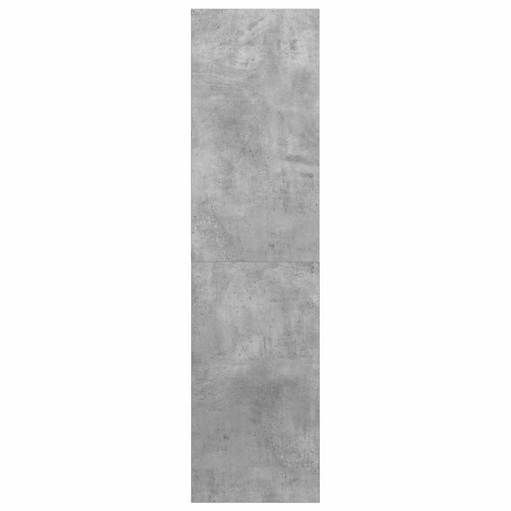 Väggmonterat tv-skåp betonggrå 37x37x142,5 cm konstruerat trä