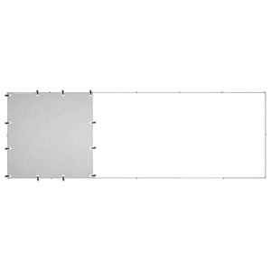 Hundgård silver 330x110x110 cm stål