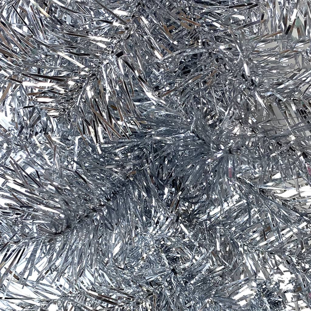 Julgirlang med LED-lampor 20 m silver