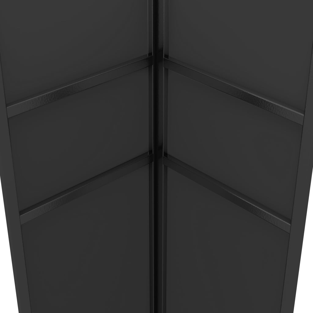 Paviljong med dubbeltak och ljusslinga LED 3x3 m antracit