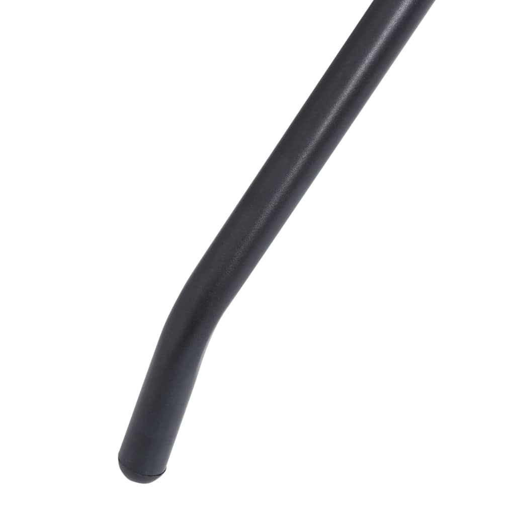 Caféset 3 delar aluminium och textilen svart