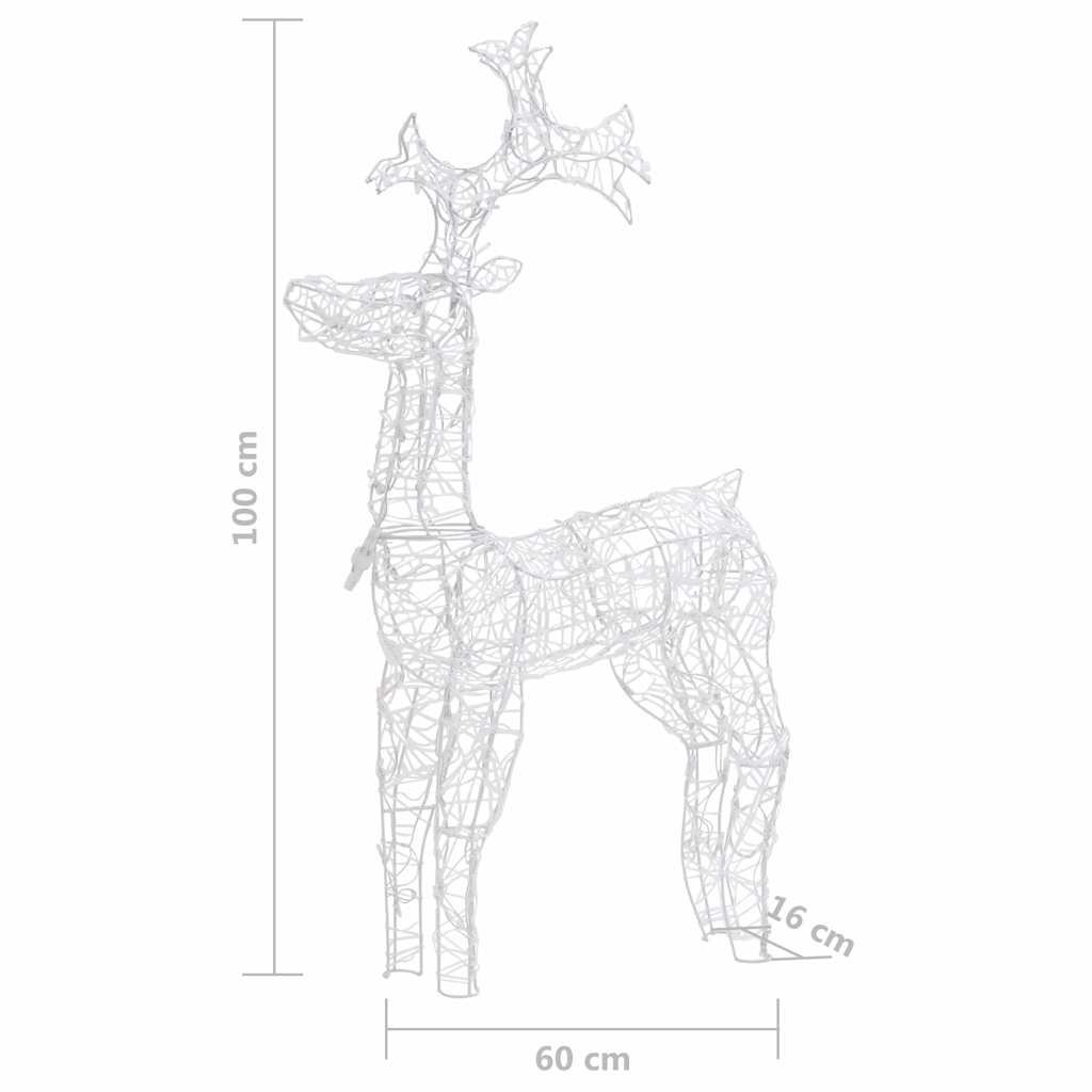 Ren juldekoration 90 LED 60x16x100 cm akryl