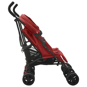 Tvillingvagn röd stål