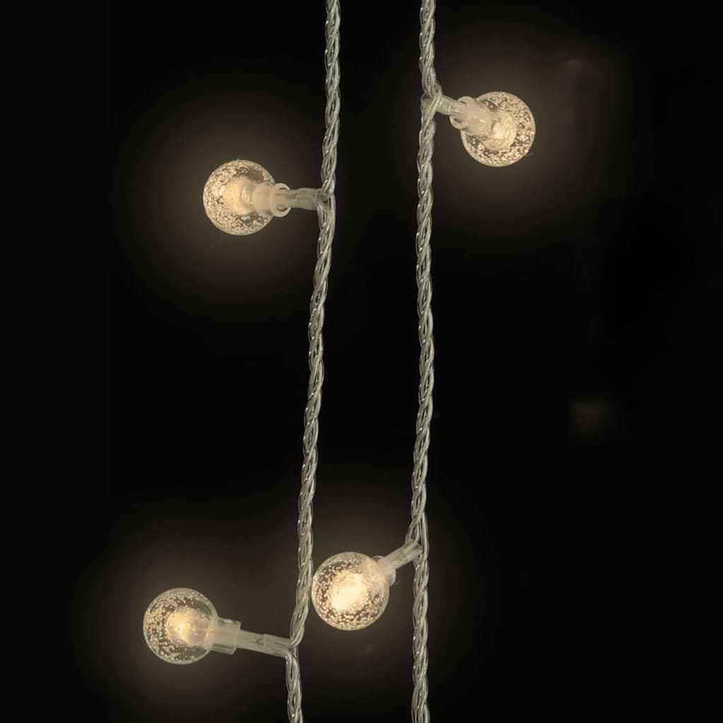 Ljusslinga 40 m kulor 400 lysdioder varmvit 8 funktioner