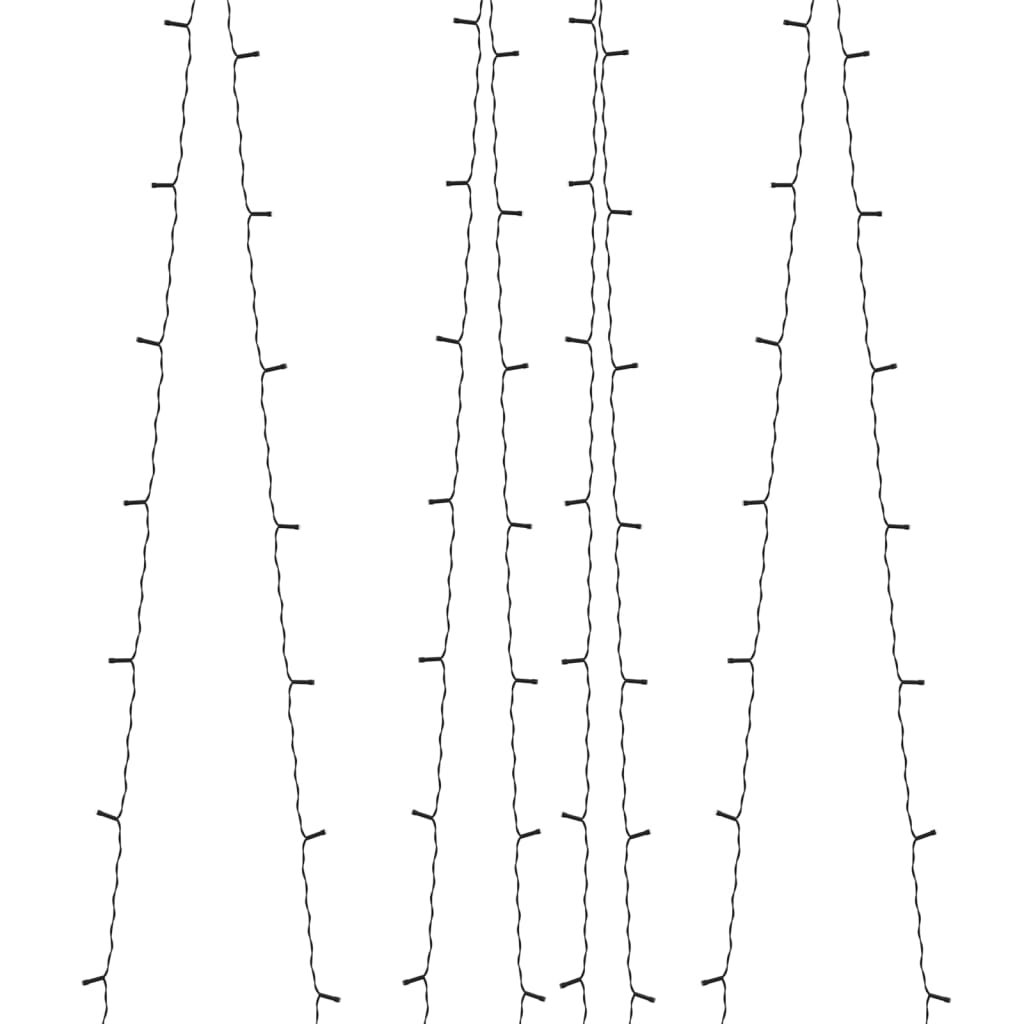 Soldriven ljusslinga 5 st 5x200 lysdioder flerfärgad inne/ute