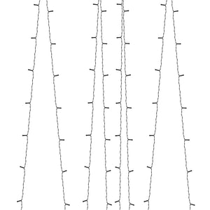 Soldriven ljusslinga 5 st 5x200 lysdioder flerfärgad inne/ute
