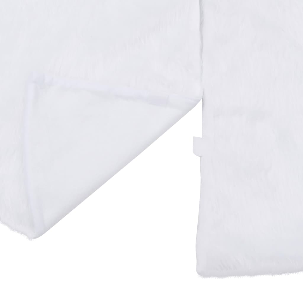 Julgranskjol vit 122 cm fuskpäls