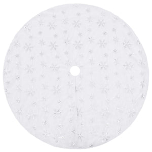 Lyxig julgranskjol vit 90 cm fuskpäls