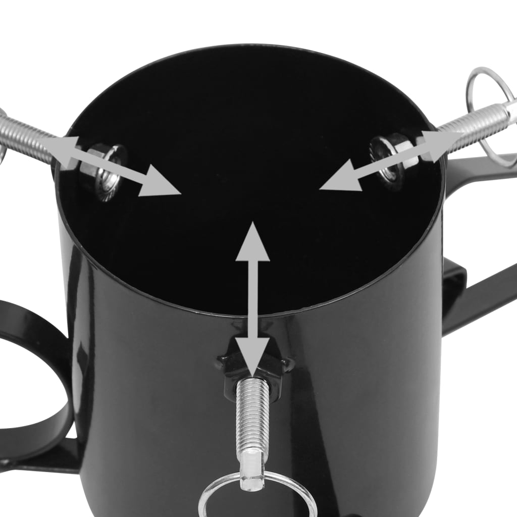 Julgransfot svart 58x58x21 cm