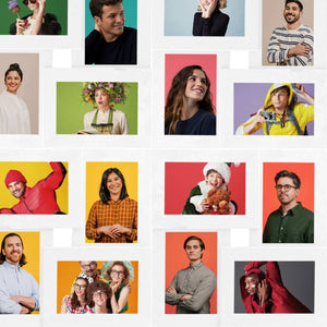 Fotoram för 24x(10x15 cm) bilder vit MDF