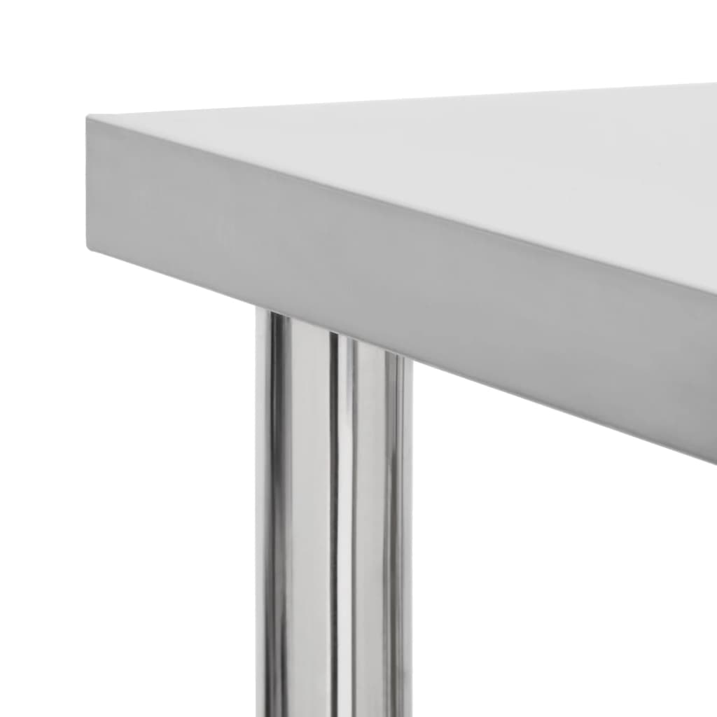 Arbetsbord med hjul 60x30x85 cm rostfritt stål