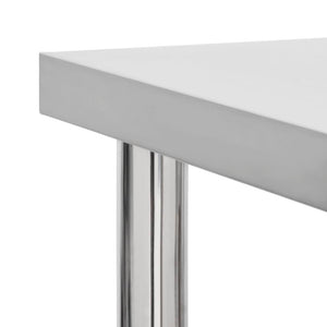 Arbetsbord med hjul 60x45x85 cm rostfritt stål