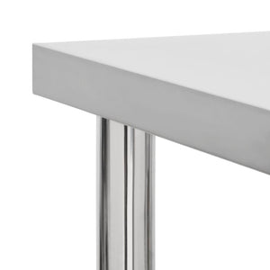 Arbetsbord med hjul 80x45x85 cm rostfritt stål