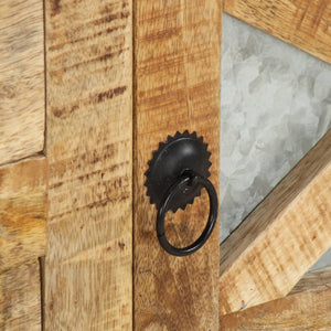 TV-bänk 110x30x45 cm grovt mangoträ