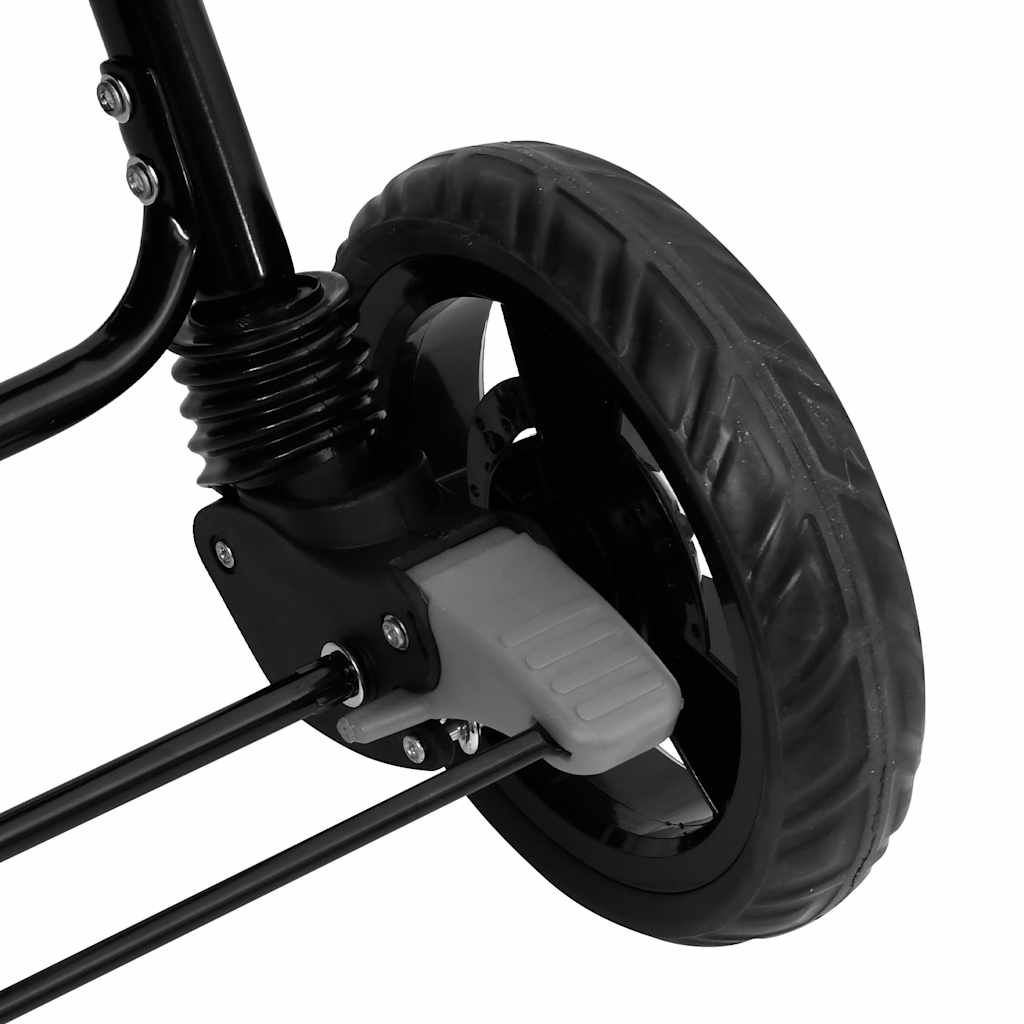 Tandem tvillingvagn ljusgrå stål