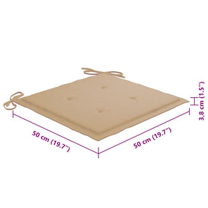 Trädgårdsstolar 6 st med dynor massivt akaciaträ