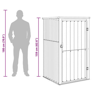 Trädgårdsskjul grön 88x89x161 cm galvaniserat stål