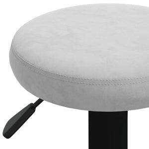 Barstolar 2 st ljusgrå sammet