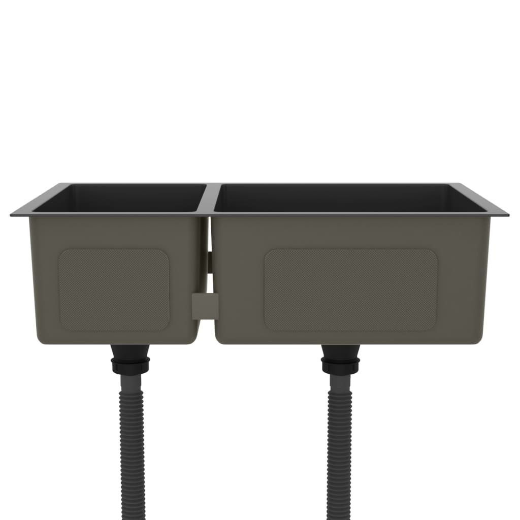 Diskho svart rostfritt stål