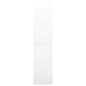 Dokumentskåp med skjutdörr vit 90x40x180 cm stål