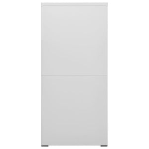 Dokumentskåp ljusgrå 46x62x133 cm stål