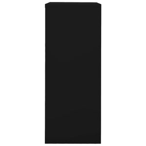 Dokumentskåp svart 90x40x102 cm stål