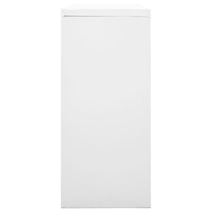 Dokumentskåp med skjutdörr grå 90x40x90 cm stål