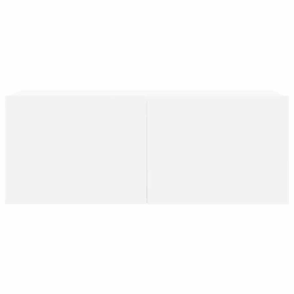 TV-skåp set 6 delar vit konstruerat trä