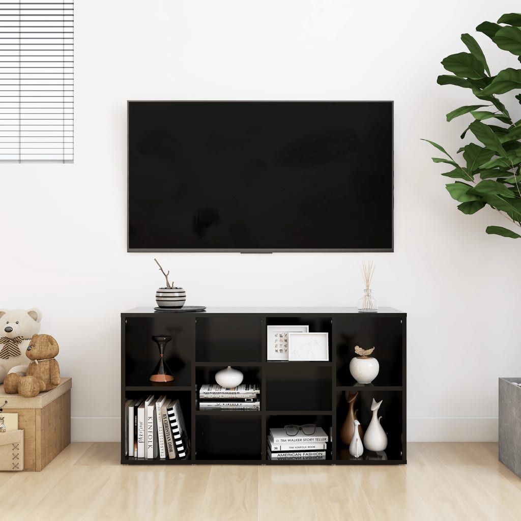 Skobänk svart 103x30x55 cm konstruerat trä