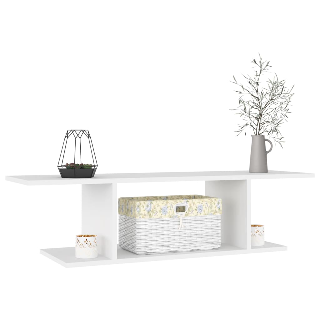 Väggmonterat tv-skåp vit 103x30x26,5 cm